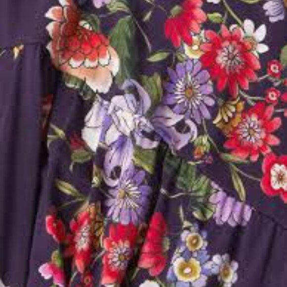 NWT Johnny Was PLUS Elsa Tiered Henley Knit Dress - 1X - Picture 6 of 6